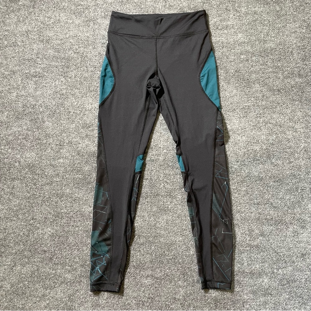 Alala Graphic Lines Blue and Black Leggings